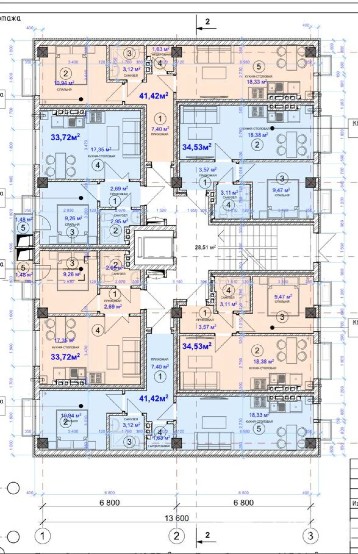 1-к. квартира, 33 м² — фото 3