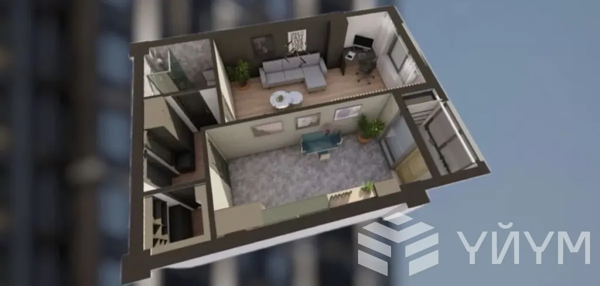 2-к. квартира, 62 м² — фото 3