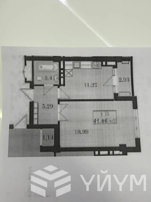 1-к. квартира, 41 м² — фото 1