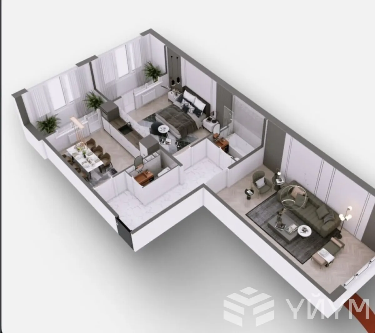 2-к. квартира, 78 м² — фото 3